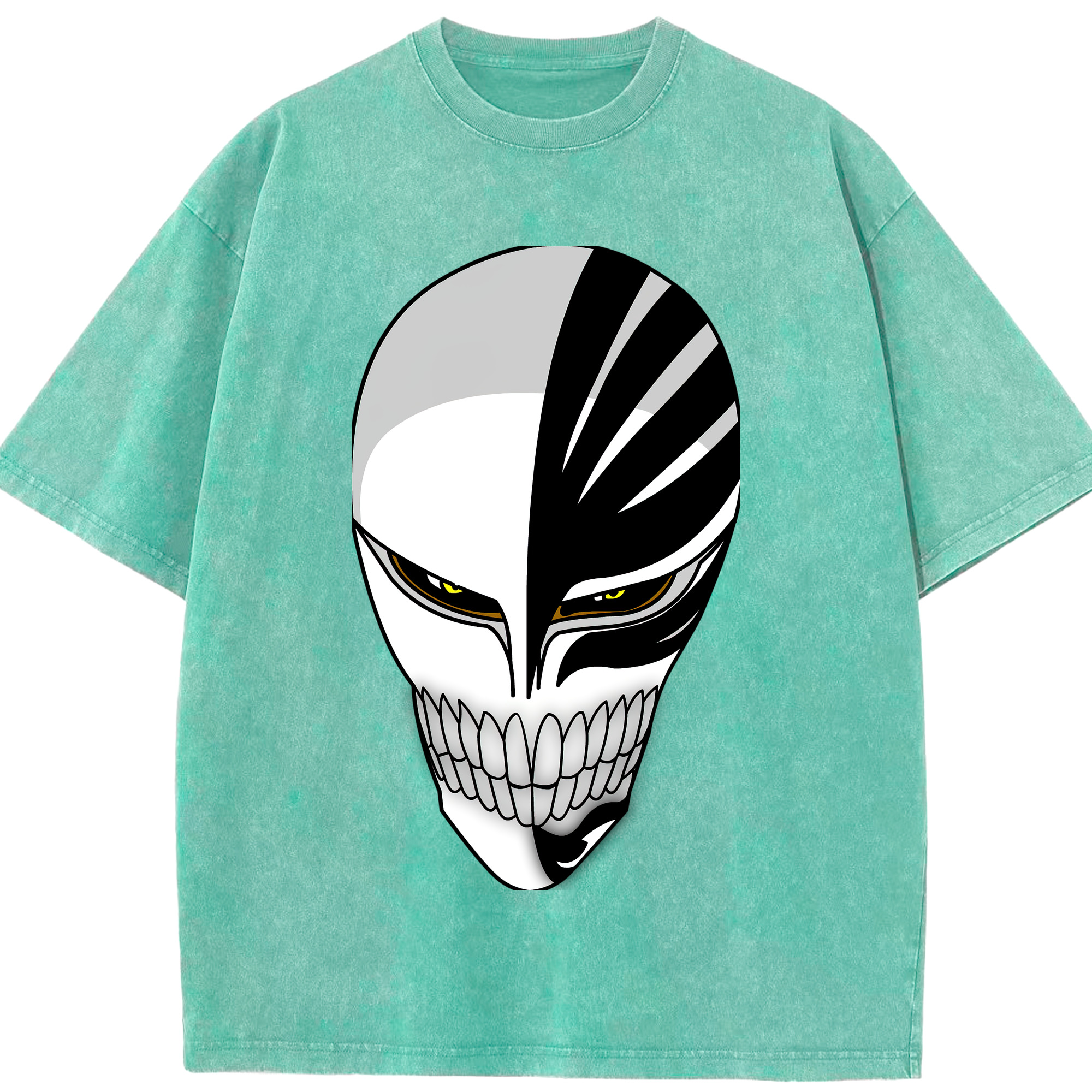 （画像用） ブリーチ 黒崎一護（くろさき いちご）BLEACH Kurosaki Ichigo 綿100% ヴィンテージ風 半袖Tシャツ（フロントプリント）